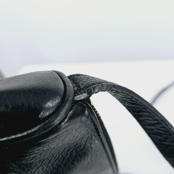 Kate Spade Lombard Street Cayli Black Leather Crossbody Bag Striped Designer - Picture 6 of 14